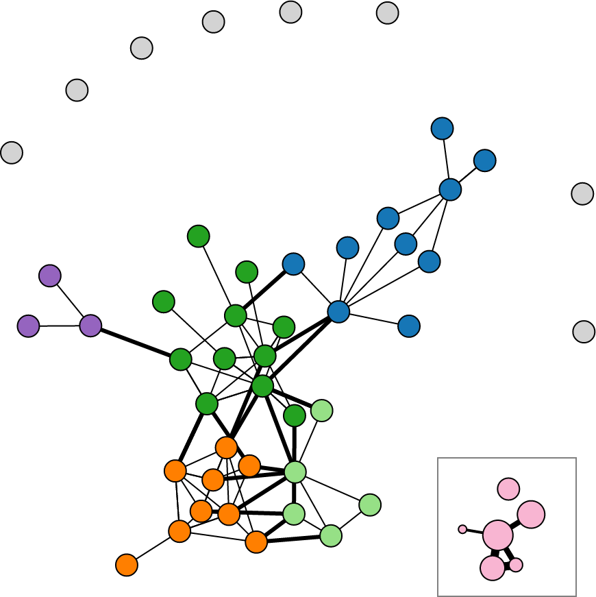 d3.scale.category20() network