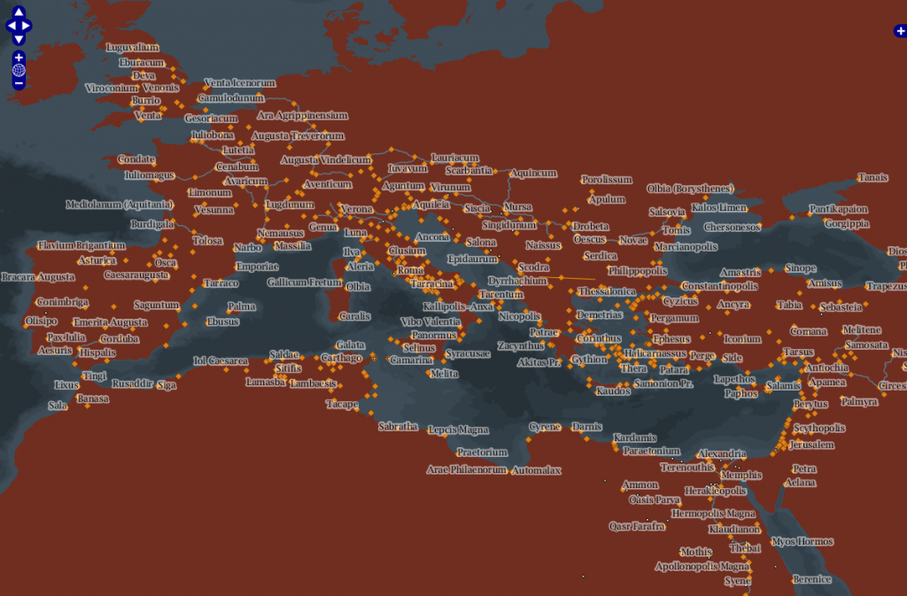 Roman networks in openlayers