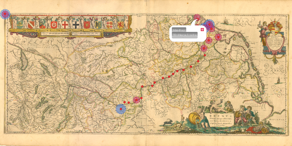 Historic map from Journey Down the Rhine