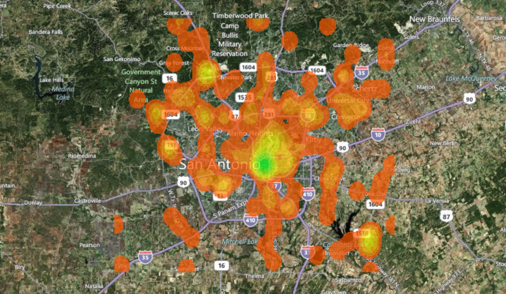 Wikipedia articles located around San Antonio (2)