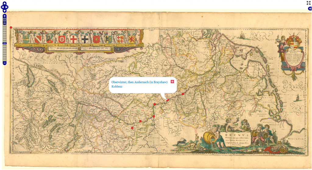 Locations served using the Drupal OpenLayers plugin but stored in the native coordinate system of the digital image