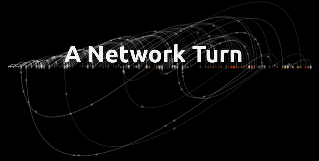 A network turn -- Background graph from Christian Swinehart's "Pattern Recognition"
