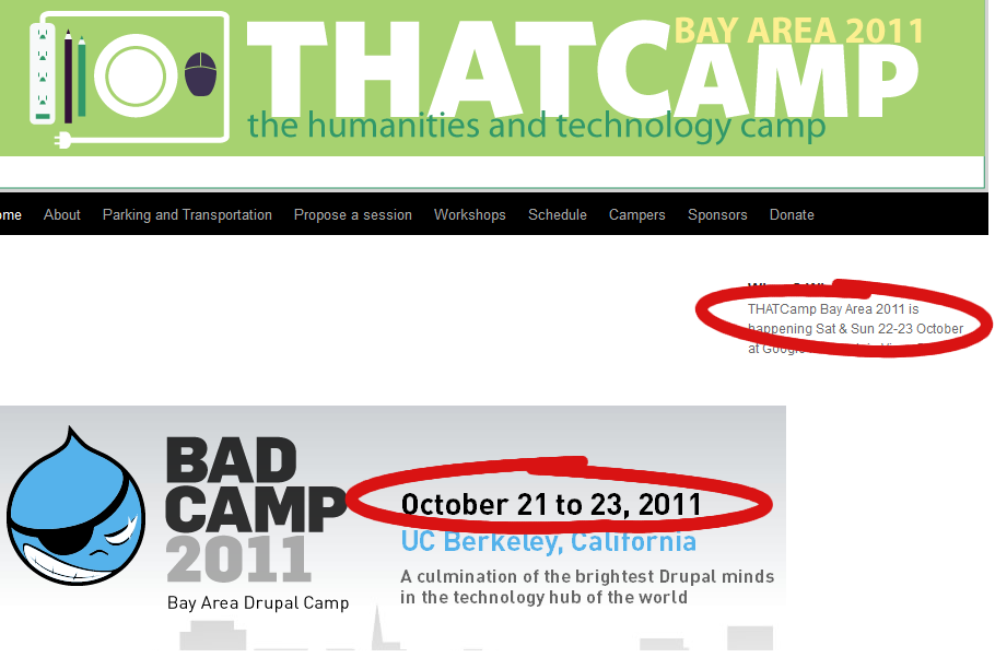 Drupal Camp and THATCamp on the same weekend as Poetry Camp?  What were the chances?