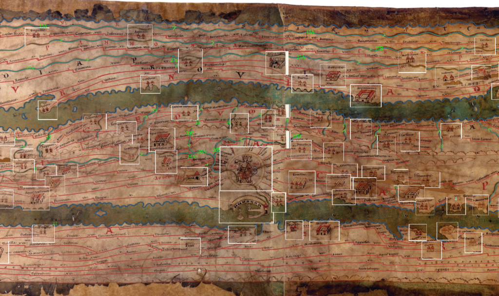 Annotated "Map A" Peutinger Table from Rome's World Annotated "Map A" Peutinger Table from Rome's World
