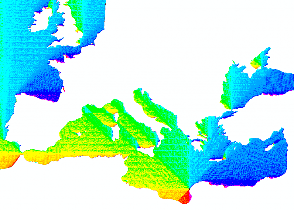 Cost back-link raster from Berenice Eusperides