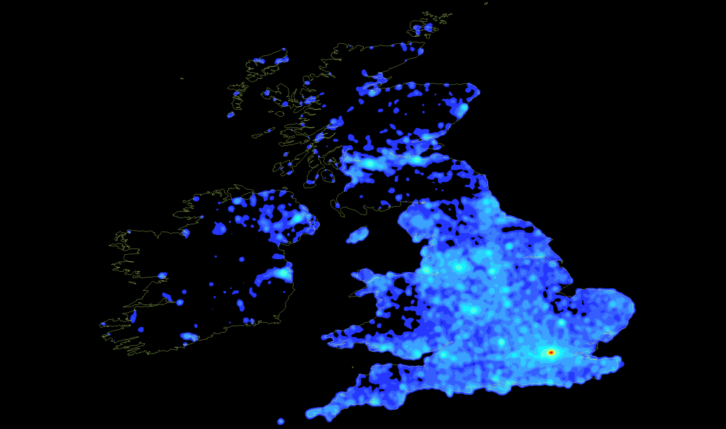 Wikipedia articles located in the UK