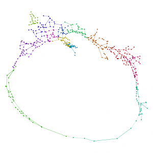 Network distance from Rome