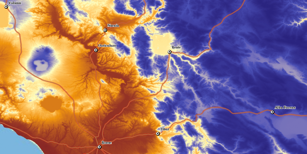 Lovely false color imagery of SRTM data