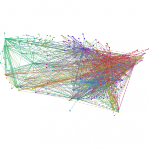 US Airport Network geolocated