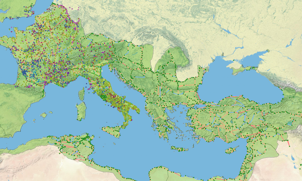 The Peutinger Table data in classical GIS format from Rome's World The Peutinger Table data in classical GIS format from Rome's World