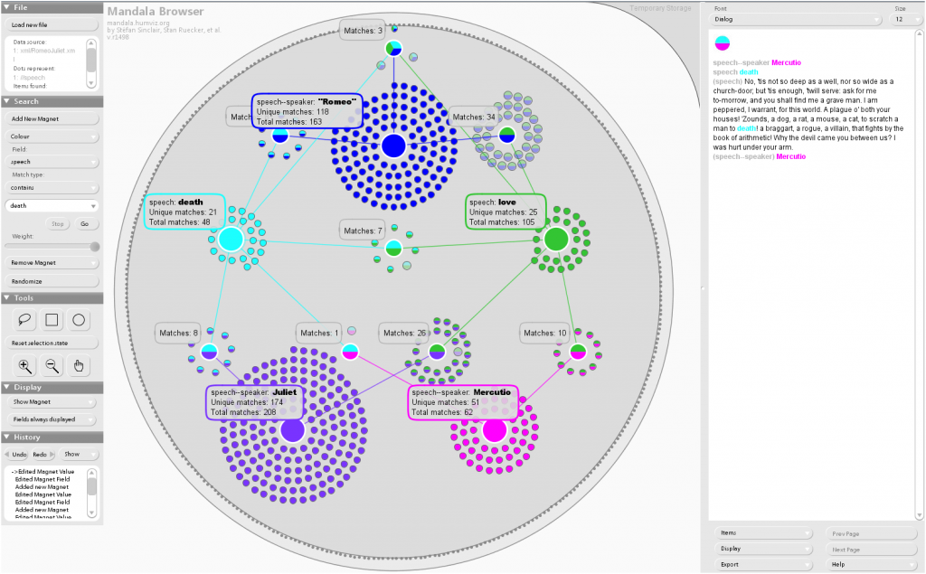 The Mandala Browser being demonstrated at DH2011