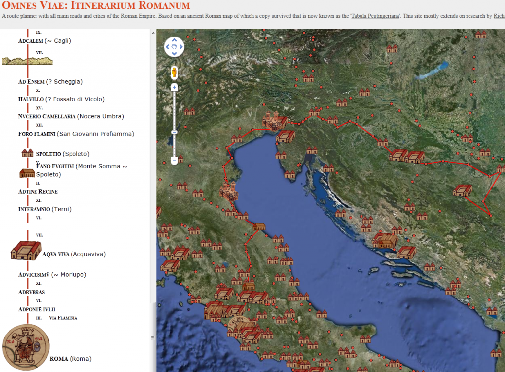Omnes Viae: Itinerarium Romanum - An Imperial Roman trip planner