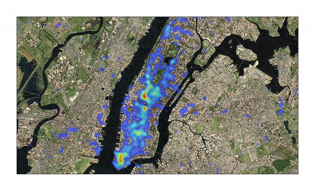 Wikipedia articles located around Manhatten