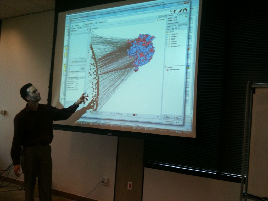 Elijah Meeks demonstrating Gephi