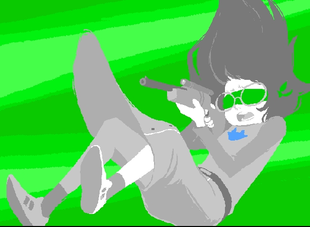 Jade Harley, from Homestuck, represented in Heroic Mode