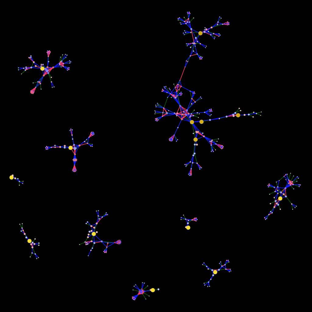 A genealogical network A genealogical network