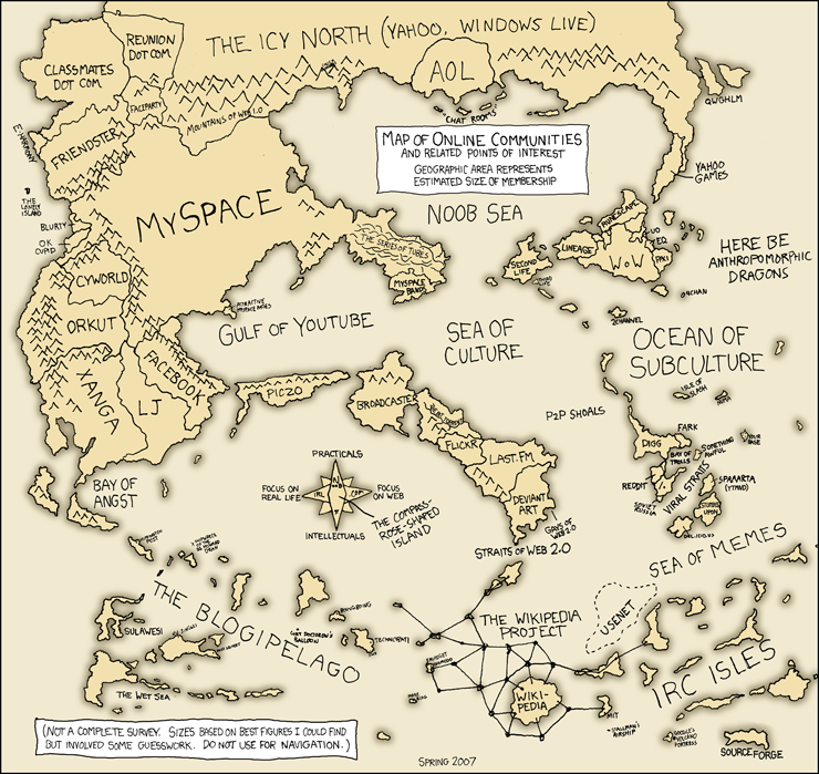 XKCD Map of Communication, ver. 1
