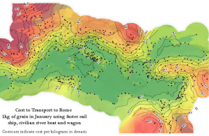 Isophoretric map of the Roman world